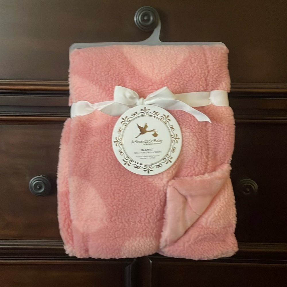 New Adirondack Pink Heart Baby Kid Cozy Blanket